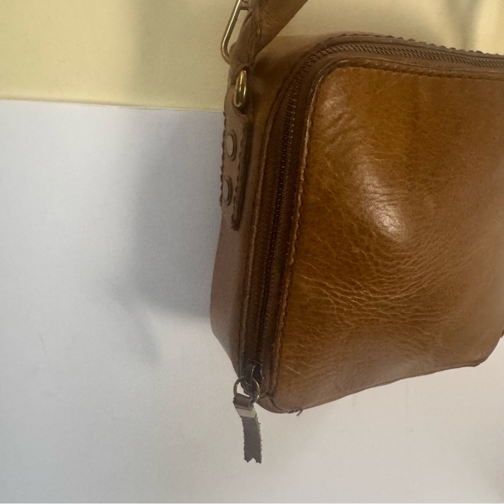 Madewell Leather Square Satchel Bag Shoulder Crossbody Zip Satchel Minimalist - Picture 8 of 16